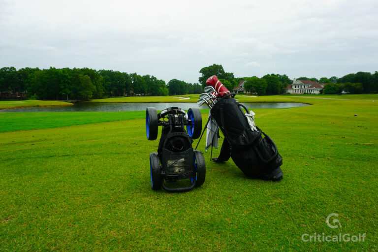 CaddyTek4 folded next to bag